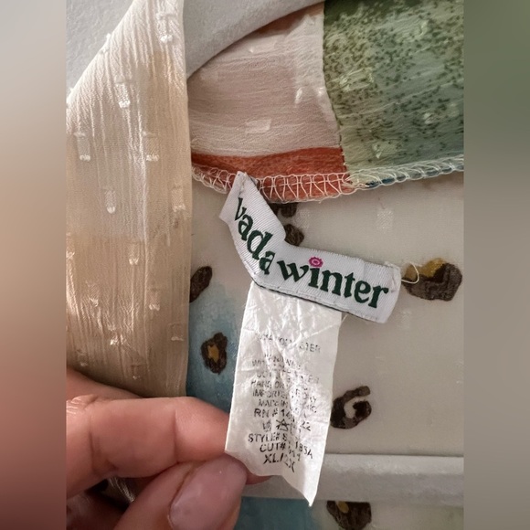 Vada Winter Multicolor & Print Kimono Duster - Picture 5 of 9